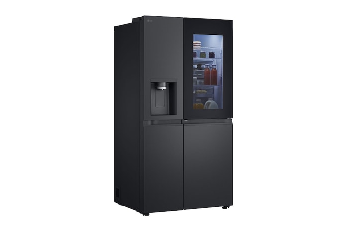 LG Side-by-Side Kühlschrank mit Craft Ice (EEK D, 628L, 179cm hoch) InstaView Door-in-Door®, Eis-, Crushed Ice-, Wasserspender, Festwasseranschluss | GSXB90EVDD , GSXB90EVDD